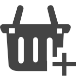 Basket Plus SVG Icon